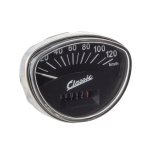 Speedometer SIP Classic Vespa 125 ET3, GTR, TS, Rally, Super, Sprint Veloce - 120 Km/h - nero