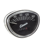 Speedometer SIP Classic Vespa 125 ET3, GTR, TS, Rally, Super, Sprint Veloce - 160 Km/h - nero