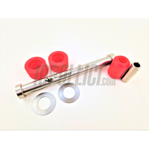 Smallframe engine silentblocks for Piaggio casing (pair) FABBRI RACING - red