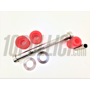 Smallframe engine silentblocks for Piaggio casing (pair) FABBRI RACING - red