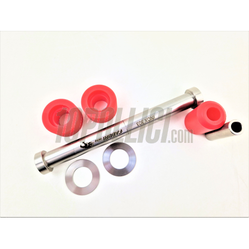 Smallframe engine silentblocks for Piaggio casing (pair) FABBRI RACING - red