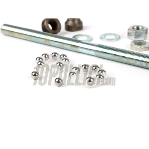 Kit asse ruota anteriore Piaggio Ciao, Bravo, Sì, Superbravo, Boxer, Grillo, Boss - M11x200mm