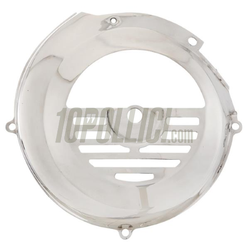 Flywheel cover Vespa 50, 90, 125 ET3 Primavera - polished stainless steel