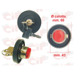 Tappo serbatoio Ape Car anche per Vespa PK FL, N, PX, T5 - con serratura con chiave