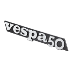 Badge "vespa50" for side panel Vespa PK 50 XL FL/HP