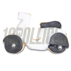 Cookie cutter Vespa motif, stainless steel