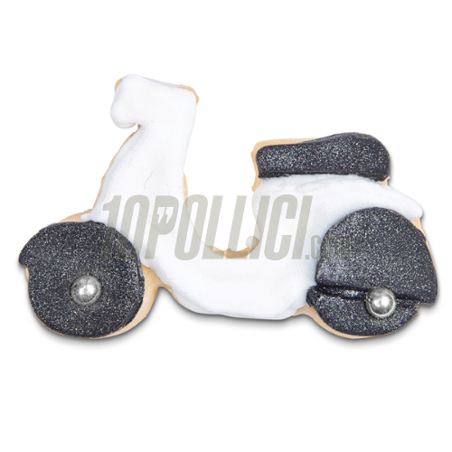 Cookie cutter Vespa motif, stainless steel