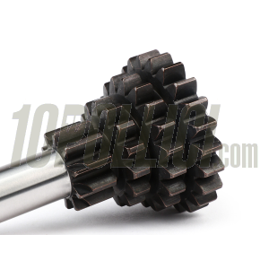Input shaft assembly BGM PRO 10-14-17-20 teeth - short 3rd, extra short 4th - Vespa 50, 90, 125 ET3 Primavera, PK