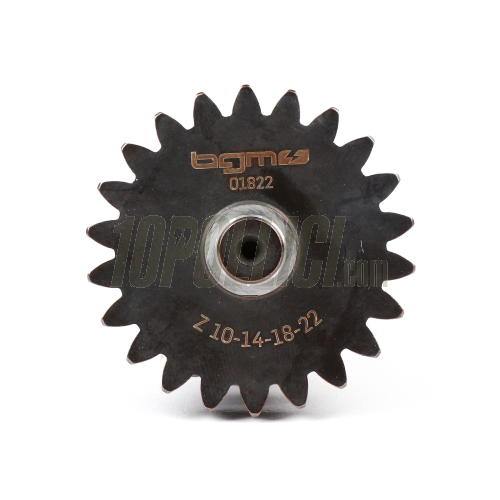 Ingranaggio multiplo BGM PRO 10-14-18-22 denti Vespa 50, 90, 125 ET3 Primavera, PK