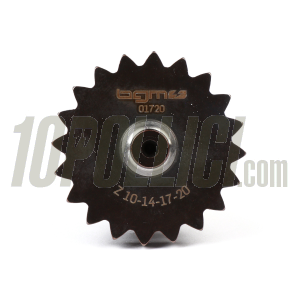 Input shaft assembly BGM PRO 10-14-17-20 teeth - short 3rd, extra short 4th - Vespa 50, 90, 125 ET3 Primavera, PK