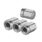 Kit dadi 1K per cerchi tubeless SIP Lambretta - M8x1,25mm - 4 pezzi - cromato