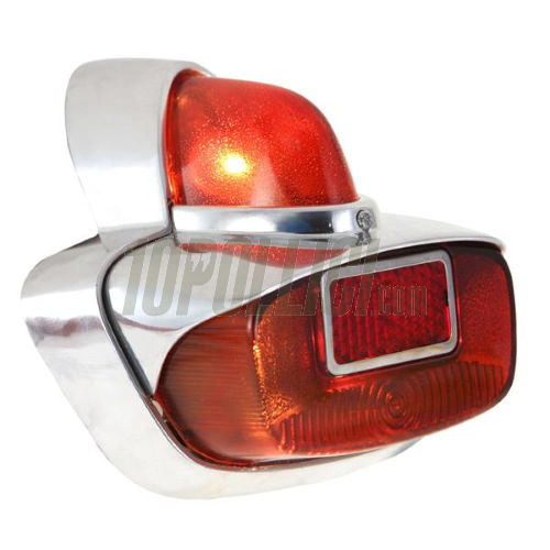Rear light "repro" Vespa GS 150 VS5, GS 160, VNB, VBB, aluminium