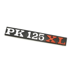 Targhetta PK125 XL per cofani laterali Vespa PK 125 XL