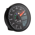 Speedometer rev counter SIP TACHO KARACHO for Vespa PX Arcobaleno, '98, MY, '11, 16.000rpm, face: black