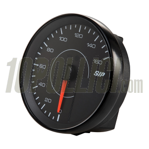 Speedometer rev counter SIP TACHO KARACHO for Vespa PX Arcobaleno, '98, MY, '11, 16.000rpm, face: black