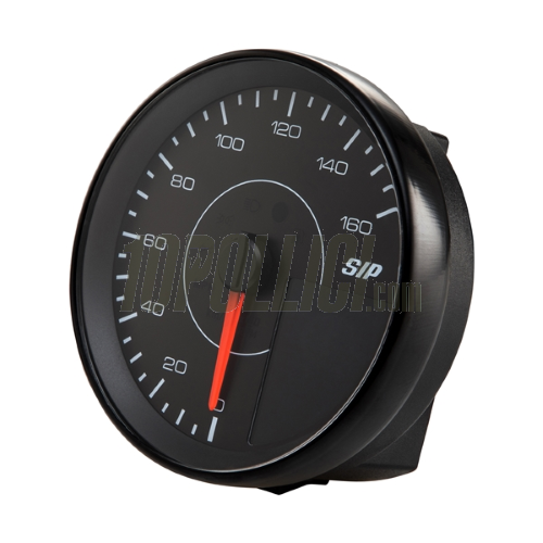 Speedometer rev counter SIP TACHO KARACHO for Vespa PX Arcobaleno, '98, MY, '11, 16.000rpm, face: black