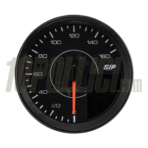 Speedometer rev counter SIP TACHO KARACHO for Vespa PX Arcobaleno, '98, MY, '11, 16.000rpm, face: black