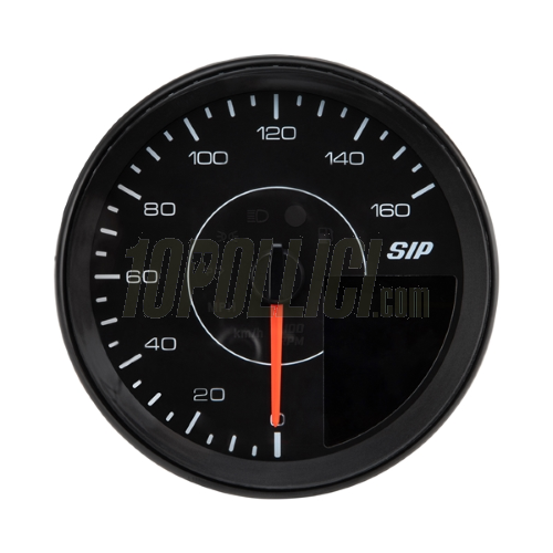 Speedometer rev counter SIP TACHO KARACHO for Vespa PX Arcobaleno, '98, MY, '11, 16.000rpm, face: black