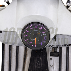 Speedometer rev counter SIP TACHO KARACHO for Vespa PX Arcobaleno, '98, MY, '11, 16.000rpm, face: black