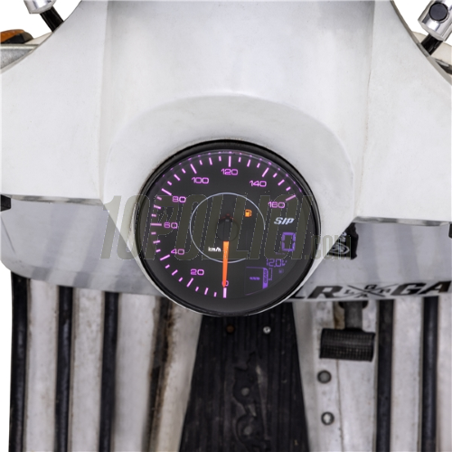 Speedometer rev counter SIP TACHO KARACHO for Vespa PX Arcobaleno, '98, MY, '11, 16.000rpm, face: black