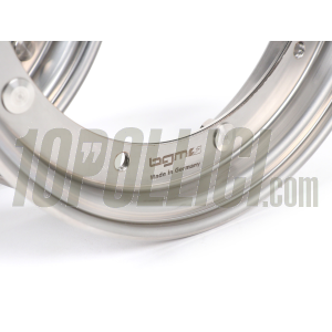 Stainless steel wheel rims couple 2.10-10 decomposable BGM PROO Vespa 50 Special, 125 ET3 Primavera, Sprint, GT, GL, TS, Rally, PX, PK, T5 