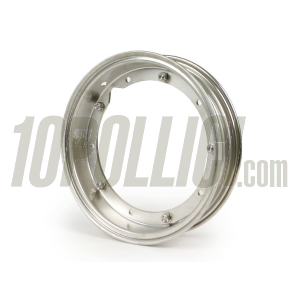 Stainless steel wheel rim 2.10-10 decomposable BGM PRO Vespa 50 Special, 125 ET3 Primavera, Sprint, GT, GL, TS, Rally, PX, PK, T5 