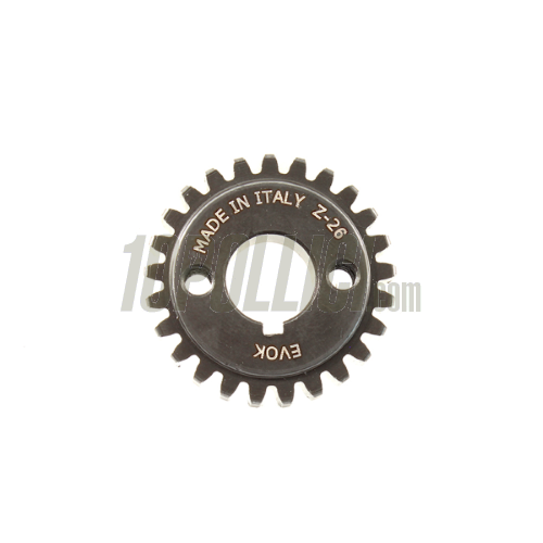 Primary driven gear z=26 EVOK for gearbox 27-69 straight teeth, for Vespa 50, 90, 125 ET3 Primavera, PK