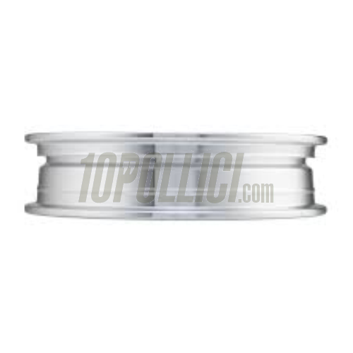 Alloy wheel rim MY SIP alloy polished 2.10-10 Tubeless Vespa 50, 125 ET3 Primavera, PK, PX, T5