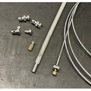 VZR Vezzola Racing high-sliding cable and sheath kit for Vespa PK - grey