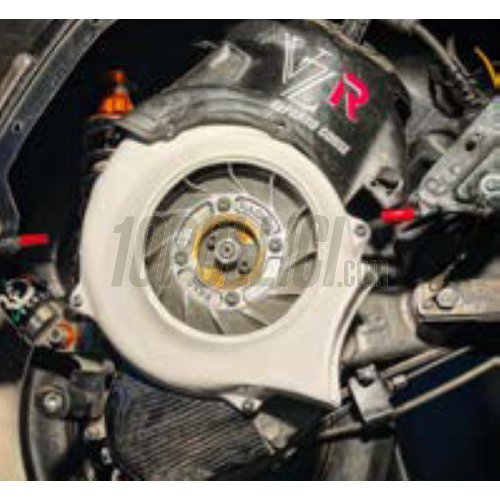 Channeled flywheel cover VZR Vezzola Racing in fiberglass Vespa 50, 90, 125 ET3 Primavera, PK 