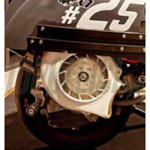 Channeled flywheel cover VZR Vezzola Racing in fiberglass Vespa 50, 90, 125 ET3 Primavera, PK 