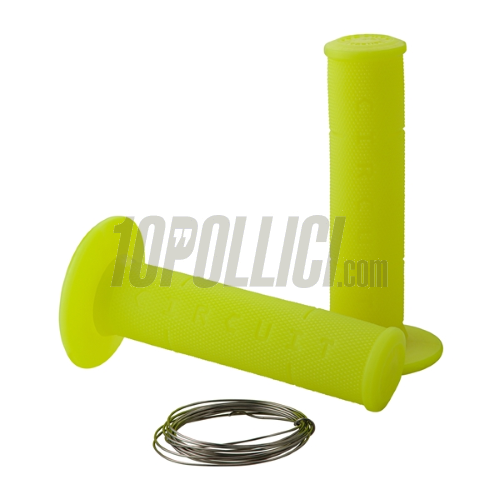 Grips CIRCUIT IV Ø=22/24mm, l=120mm - neon giallo