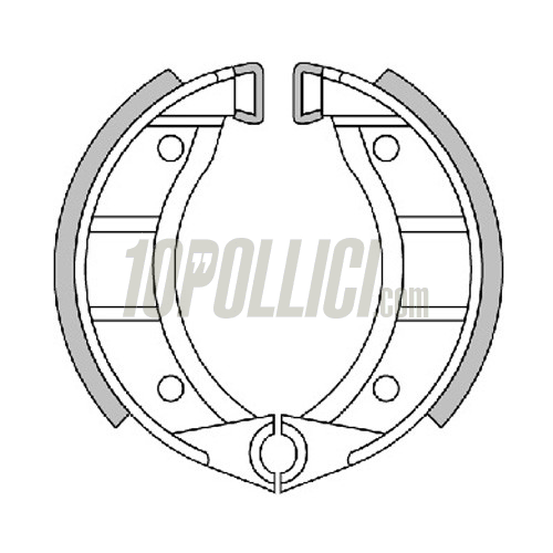 Brake pads POLINI d.90x18 - Piaggio Ciao, Si, Bravo, Boxer