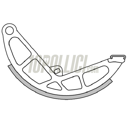 Rear brake pad POLINI "For Race" d.135x16 - Piaggio Ciao, Si, Bravo, Boxer