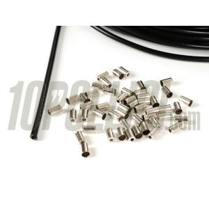 Cable sleeve BGM Øe 6mm with pvc inlay, black - 25m