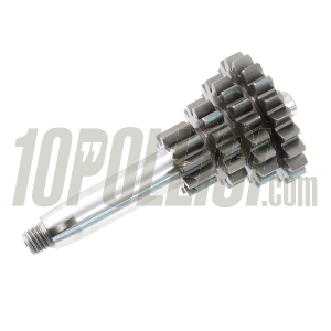 Input shaft assembly EVOK 10-14-18-21 teeth QUARTA CORTA Vespa 50, 90, 125 ET3 Primavera, PK