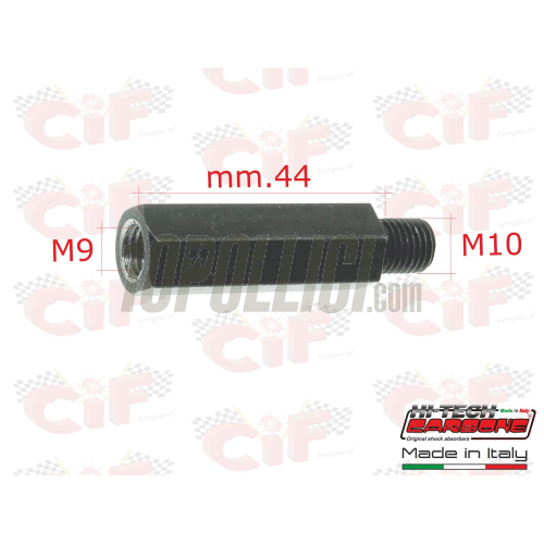 Distance nut CARBONE rear shock absorber LML 4T, L=44mm