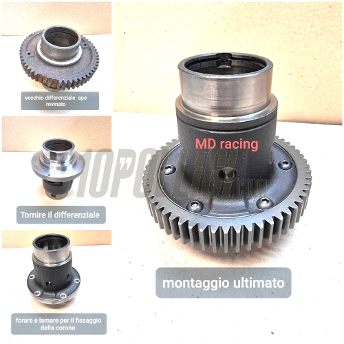 Differential crown gear z57 MD RACING for Ape 50