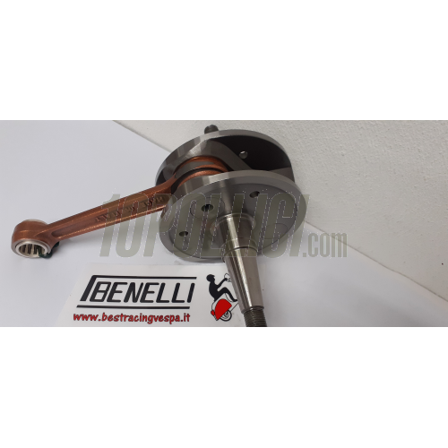 Crankshaft BENELLI stroke 60, conrod 110, reed valve intake, circles 97 - Vespa PX 125-150