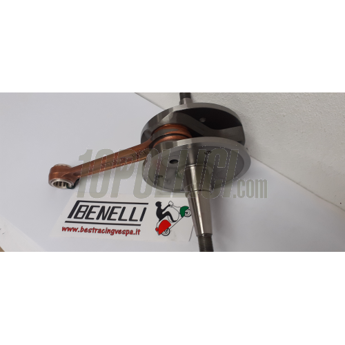 Crankshaft BENELLI stroke 60, conrod 110, reed valve intake, circles 97 - Vespa PX 125-150