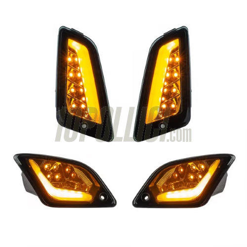 Rear and front blinkers set SIP, led, toned, for Vespa GTS, GTS Super, GTV 125-300cc '14-'22