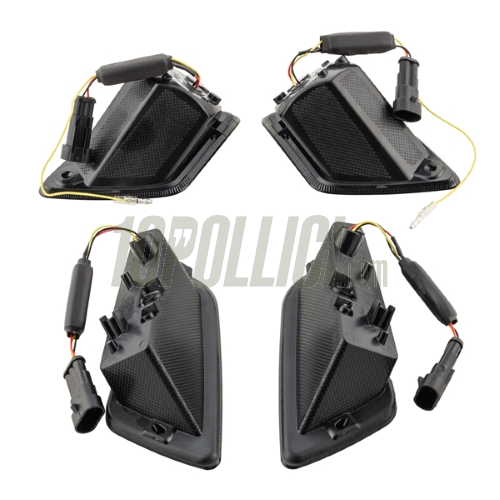 Rear and front blinkers set SIP, led, toned, for Vespa GTS, GTS Super, GTV 125-300cc '14-'22