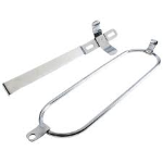 Spare Wheel Holder, behind legshields, PASCOLI for 10" closed rims, for Vespa GS150 VS2-5T, also for Vespa GS150 VS1
