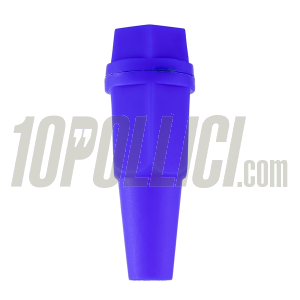 Portacandela in plastica blu