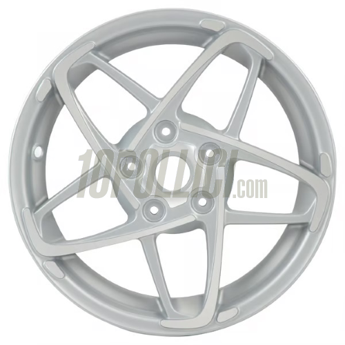 Rim SIP MK II front and rear for Vespa 125-300cc GTS, GTS Super, GTV, GT 60, GT, GT L, 3.00-12", silver and polished aluminium