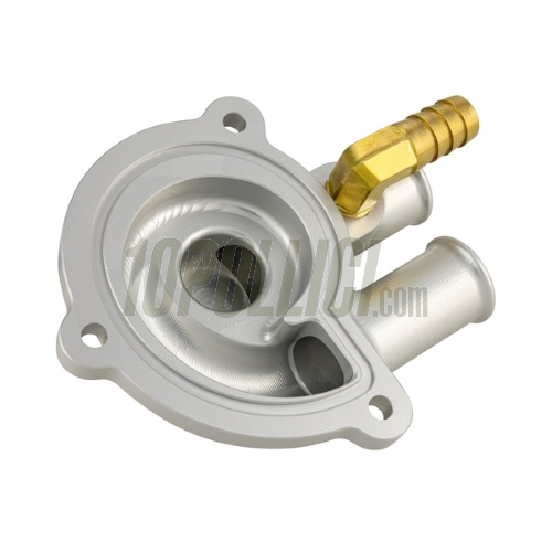 Water pump cover SIP SERIRS PORDOI Vespa GTS, GTS Super, GTV, GT 60, GT, GT L 125-300ccm, CNC aluminium, anodised matt silver