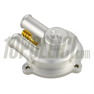 Water pump cover SIP SERIRS PORDOI Vespa GTS, GTS Super, GTV, GT 60, GT, GT L 125-300ccm, CNC aluminium, anodised matt silver