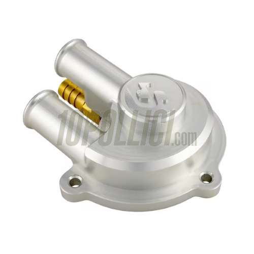 Water pump cover SIP SERIRS PORDOI Vespa GTS, GTS Super, GTV, GT 60, GT, GT L 125-300ccm, CNC aluminium, anodised matt silver