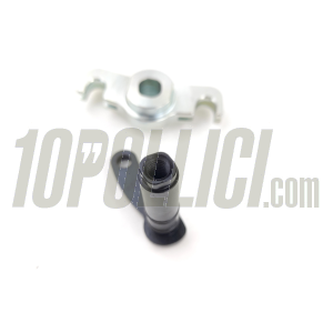 Perno FRT doppio o-ring per selettore marce Vespa 50, 90, 125 Primavera, ET3 - innesto poligonale, senza spina conica
