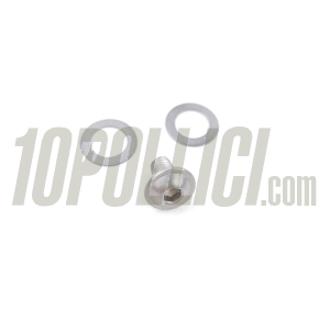 Perno FRT doppio o-ring per selettore marce Vespa 50, 90, 125 Primavera, ET3 - innesto poligonale, senza spina conica